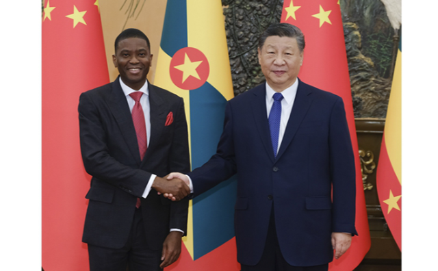 习近平会见格林纳达总理米切尔