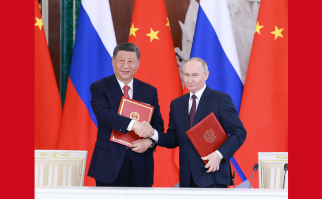 习近平同俄罗斯总统普京会谈